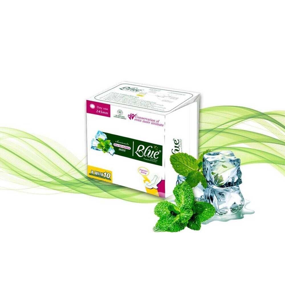 Blue Mint Wing Day Sanitary Napkin 245mm 10PCS
