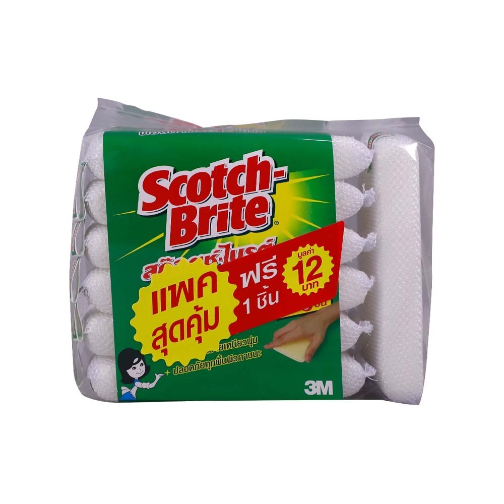 3M Scotch Brite Sponge With Net 6PCS