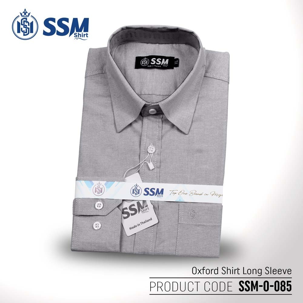 Oxford Shirt Long Sleeve 2XL (Dark Gray) SSM-O-P-L-085