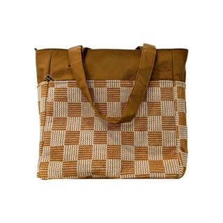 Konoko Pocket Tote Bag Large (Brown )