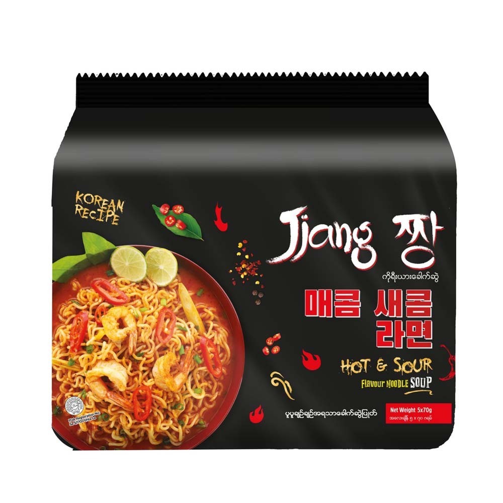 Jjang Instant Noodle Hot&Sour 70Gx5PCS