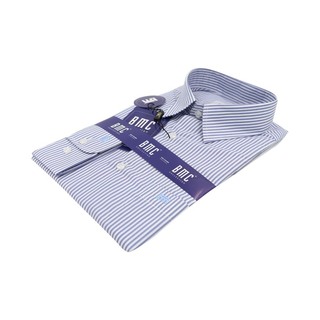 BMC Slimfit Shirts Long Sleeve 1440046 Gray Large