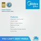 Midea Chest Freezer (198)Liter (2'9) MDRC277FZG01
