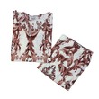 Bambi Womenwear BKK Spun Kanote Oneset D-2 S/L Brown AA0061 Medium