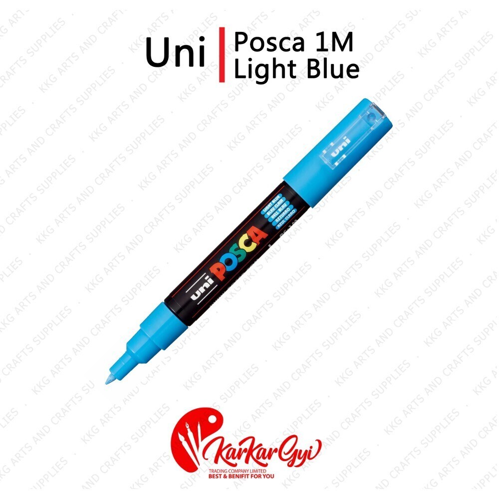 Uni Posca Marker 1M 0.7mm Light Blue