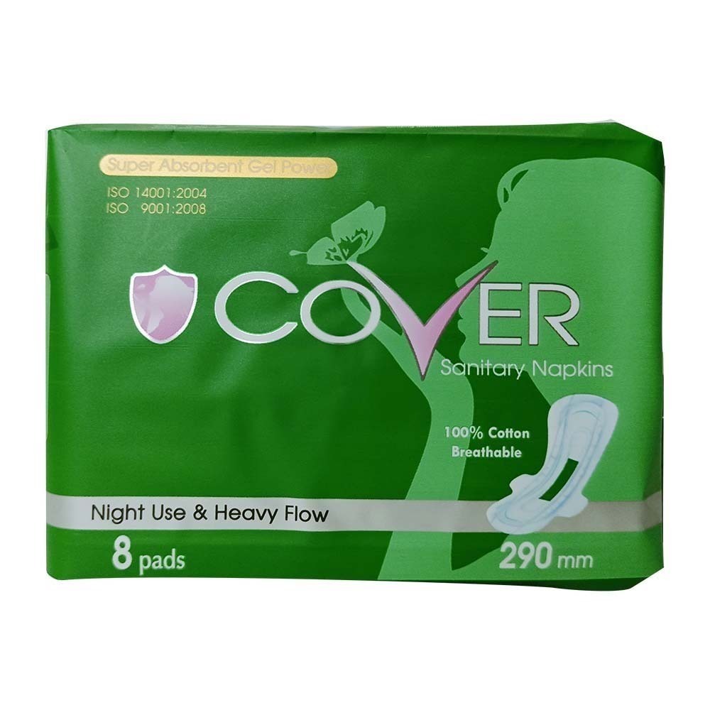 Cover Night Use & Heavy Flow Sanitary Napkins 290mm (Dark Green)