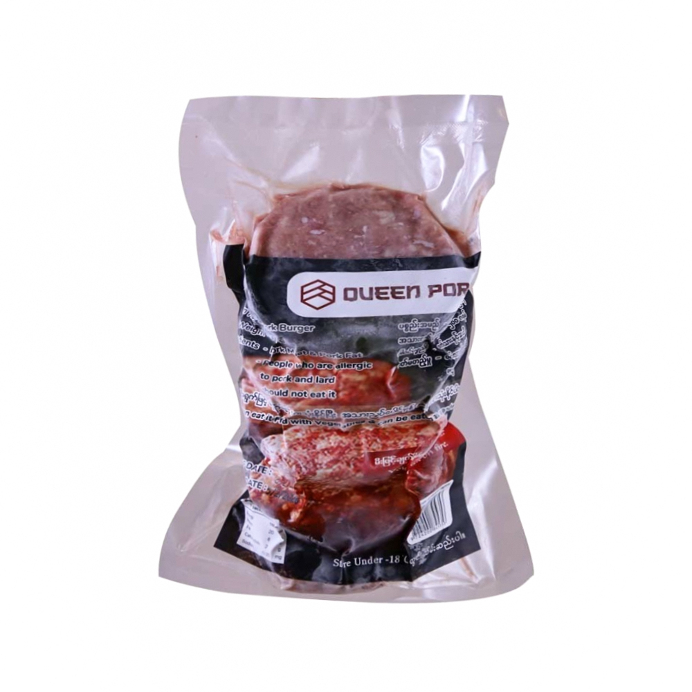Queen Pork Frozen Pork Burger 500G