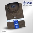 Madarin Collar Shirt Short Sleeve Over (Dark Moss Green) SSM-O-P-S-054