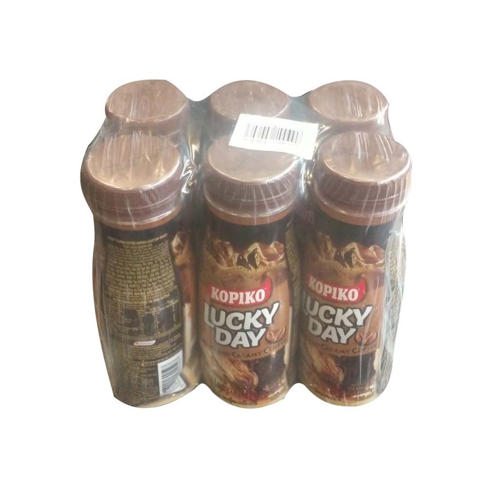 Kopiko Lucky Day Strong And Creamy Iced Coffee 180MLx6PCS
