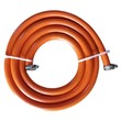 Namilux LPG Gas 6ft Hose + 2 Clips Orange