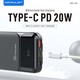 Konfulon A53Q (10000mAh Fast Charging 22.5W Built-in Cable Power Bank) Black