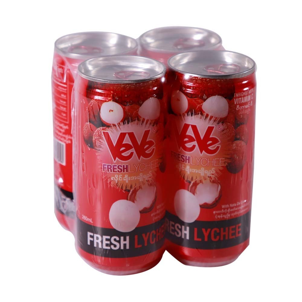 Ve Ve Fruit Juice Lychee 260ML x 4PCS