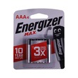 Energizer Max Alkaline Battery AAA Size 4PCS (Card)