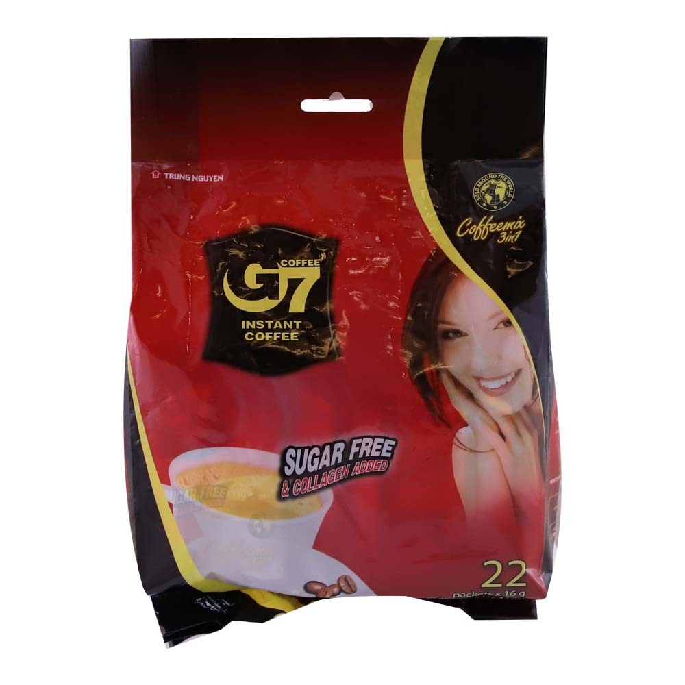 G7 3 in 1 Coffeemix Collagen & Sugar Free 22PCS 352G