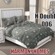 Harmoy Homes Bed Sheet Double (6' x 6.5' x 9) HH Double 006