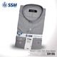Madarin Collar Shirt Short Sleeve Over Size (Light Gray) SSM-O-M-S-006