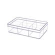 Transparent Box 6 Dividers BB6236