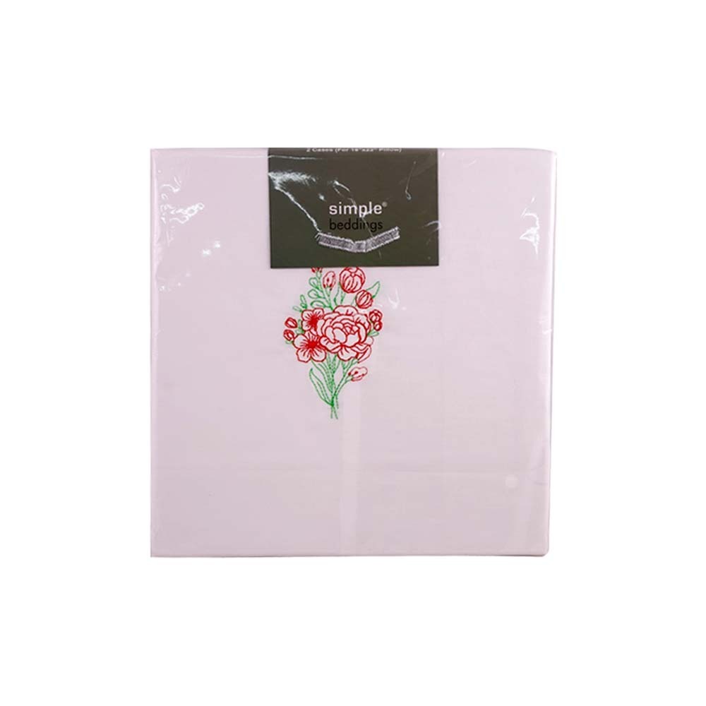 Simple Pillow Case 2PCS 16x22in White (Fit)