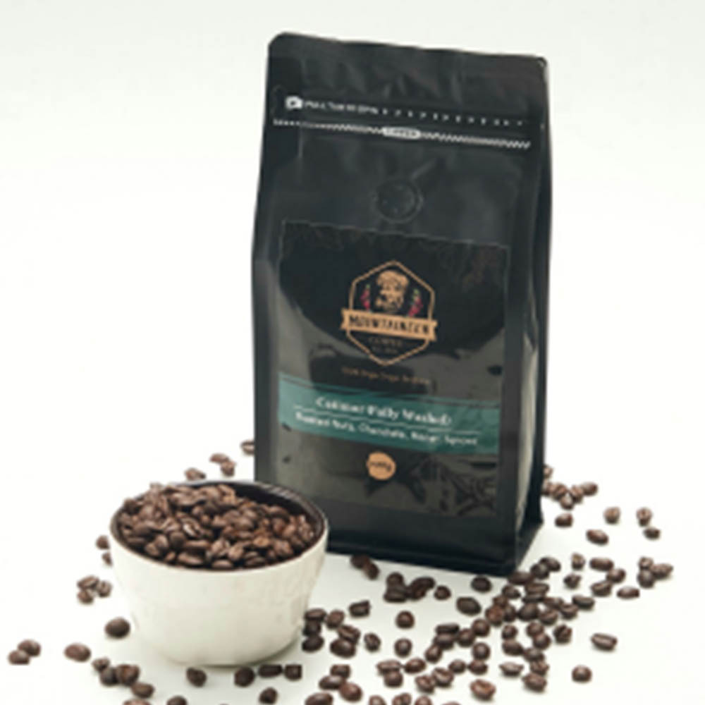 Mountaineer 100% Single Origin Arabica Catimor Drak Roast Coffee (Fully Washed) 500G