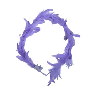 Uncle Gyi LED Glowing Feather Crown Headband Blue 10PCS