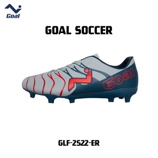 Goal Soccer Shoes Gray & Red GLF-2522-ER (No-40)