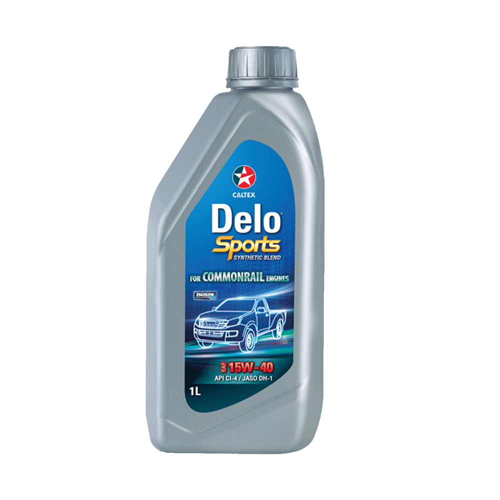 Caltex Delo Sports Semi Syn Blend SAE 15W-40 CI.4 Engine Oil 1 LTR Gray