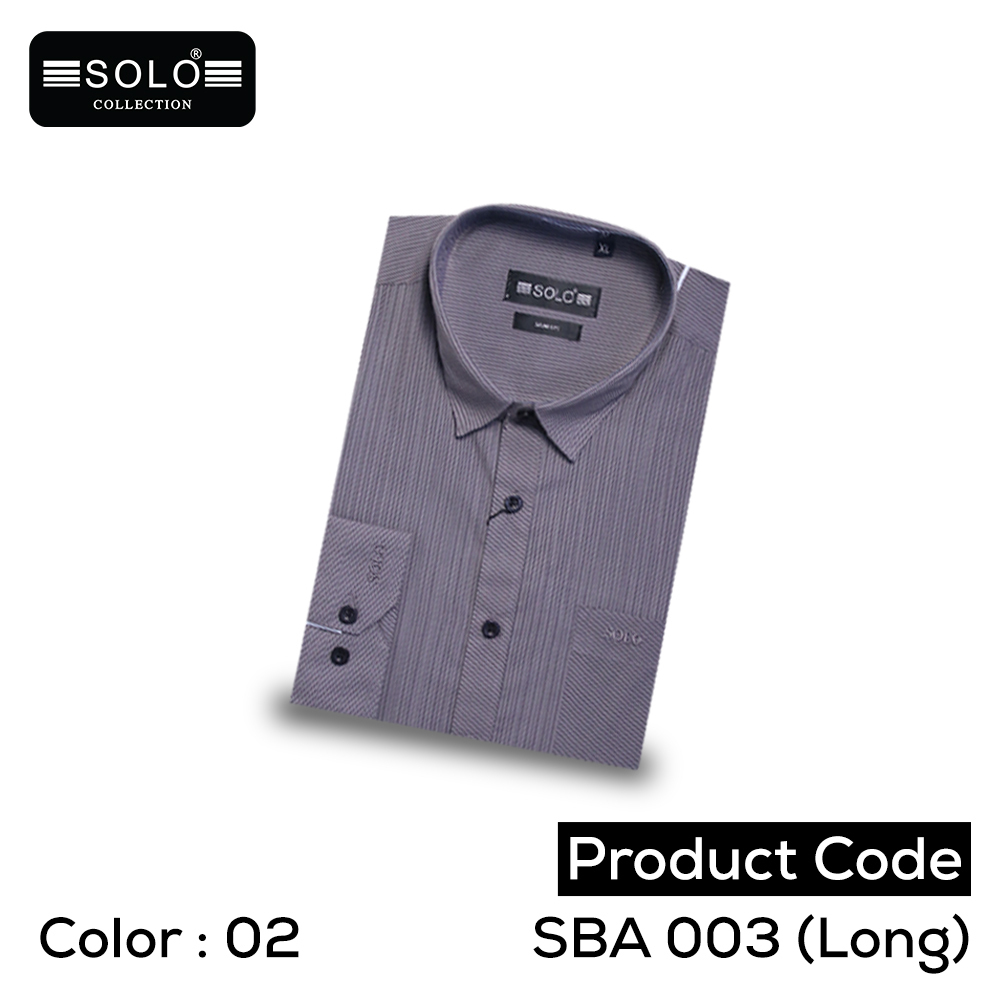 SOLO COLLLECTION SBA 003 (Long) Slim Fit Shirt Extra Large 02