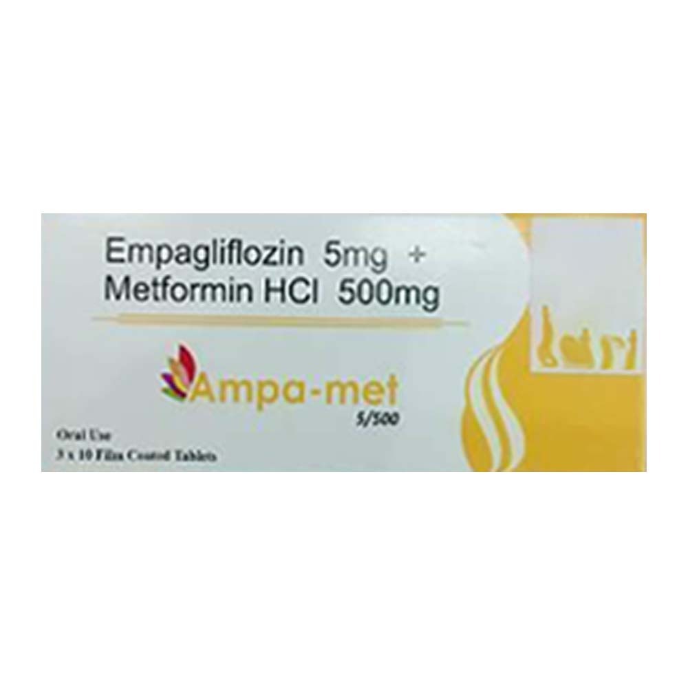 Ampa-Met Empagliflozin 5MG&Metfor 500 10PCSx3