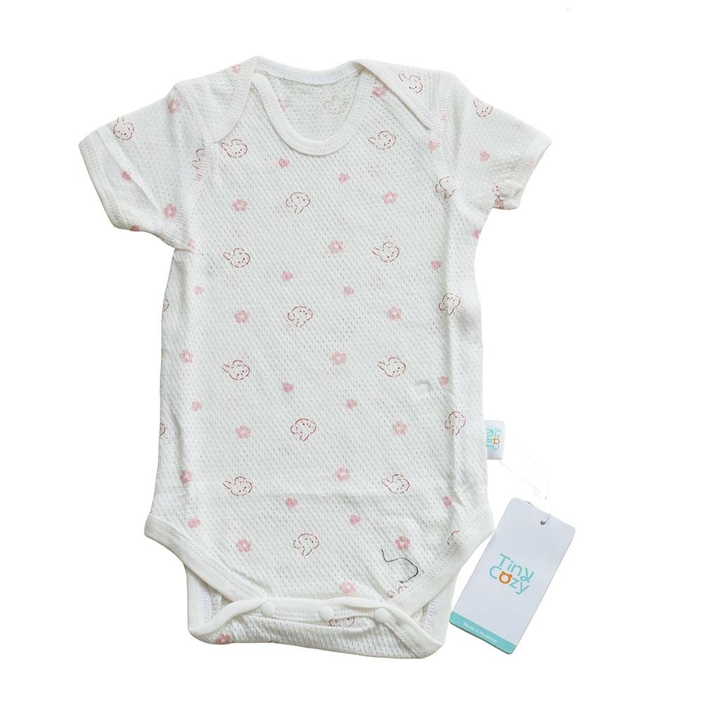 Tiny Cozy Airy Cotton Body Suite (Short Sleeve) TC2023M Rabbit