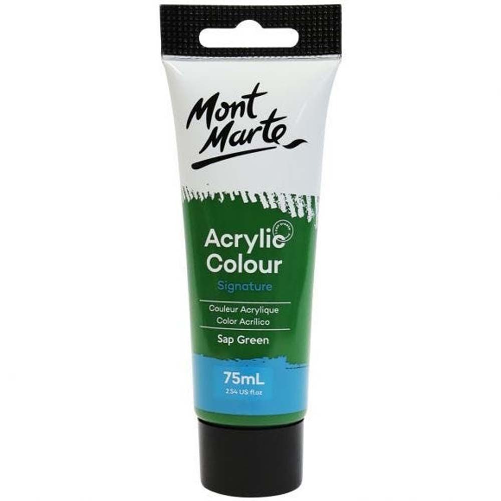 Mont Marte Studio Acrylic Paint 75ML - Sap Green