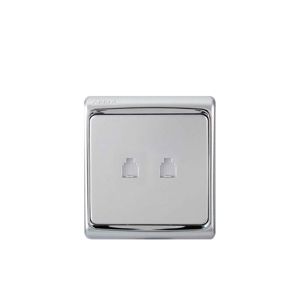 OPPLE OP-E06S6202-Y1-Phone Socket Twin Switch and Socket (OP-23-230)