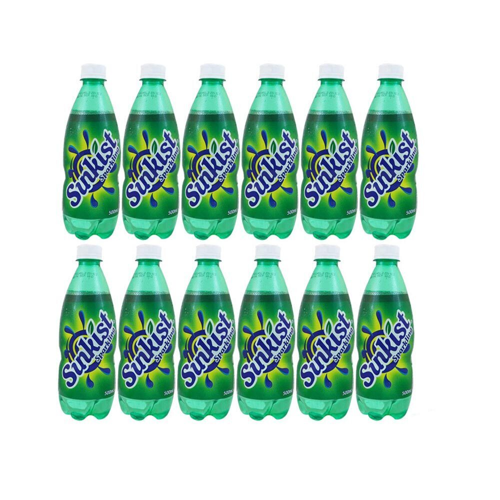 Sunkist Sparkling Carbonated Soft Drink 500MLx12PCS