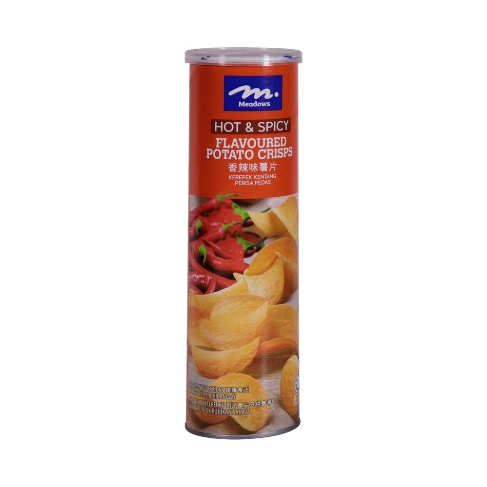 Meadows Potato Crisps Hot & Spicy 130G