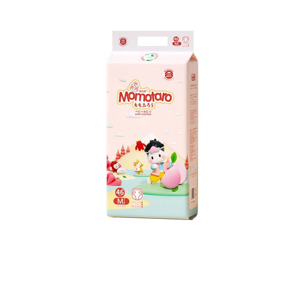 Momotaro New Series Diaper Tape M 46 PCS