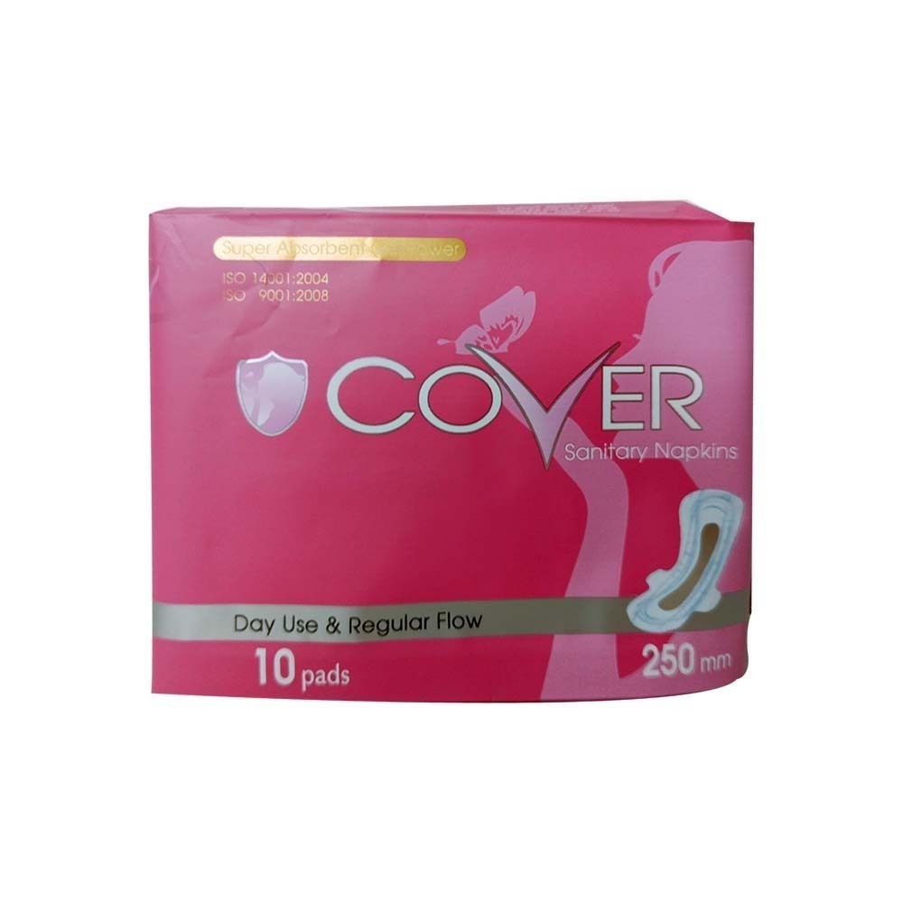 Cover Day Use & Regular Flow Sanitary Napkins 250mm (Pink)