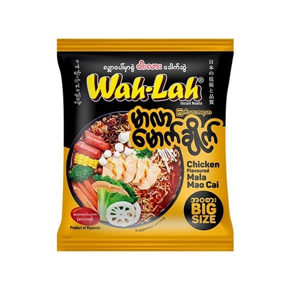 Wah Lah Inst Noodle Mala Mao Cai Chicken 80G