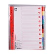Elephant Index A4 (10 Tab Colour)