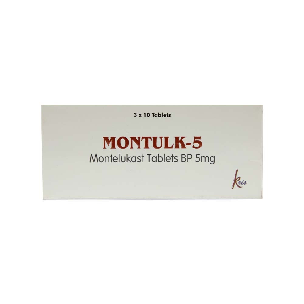 Montulk-5 Montelukast 5MG 10PCS 1X3