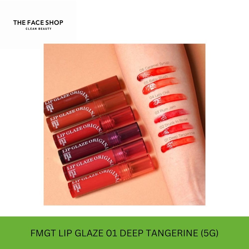 The Face Shop FMGT Lip Glaze 01 Deep Tangerine 8801051461701