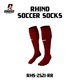 Olympic Rhino Long Socks RHS-2521-RR RED (Free Size)