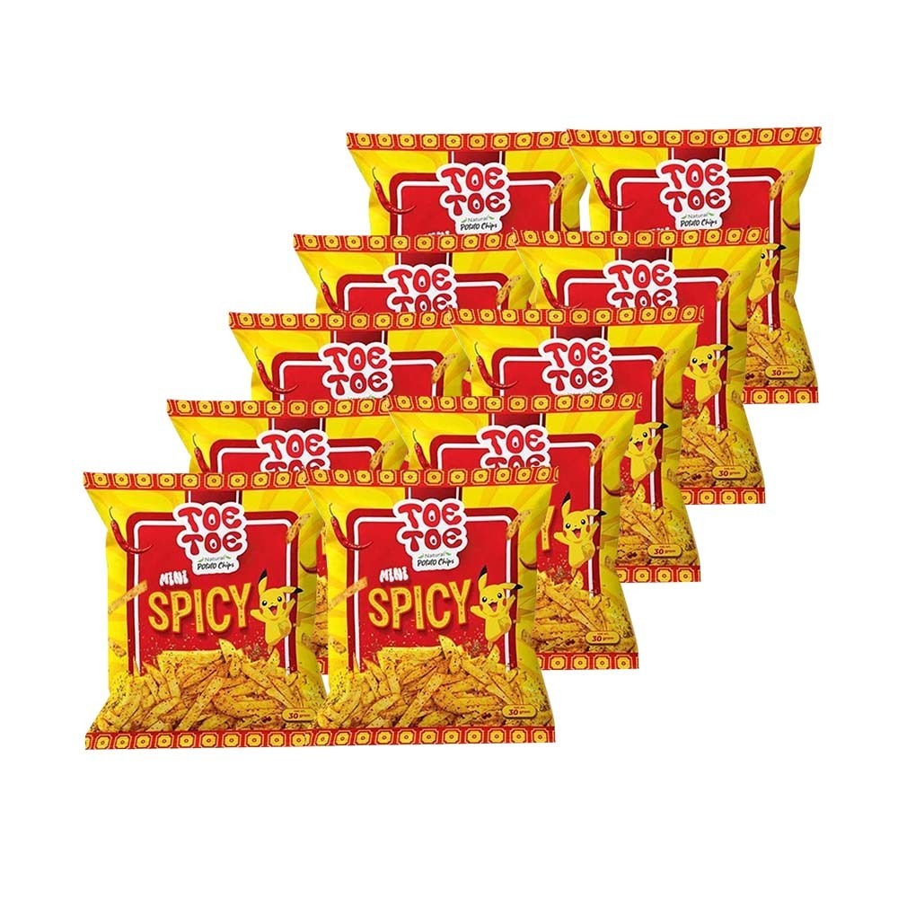 Toe Toe Potato Chips Mini Spicy (10PCS x 30G)