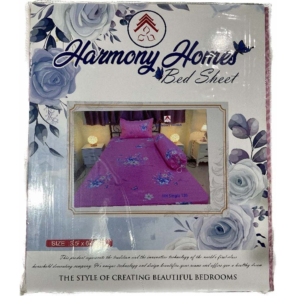 Harmony Homes Single Bedsheet BS06 (HH Single-136)