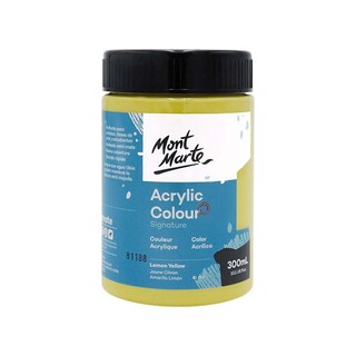 Mont Marte Acrylic Colour Paint Signature 300ML Naples Yellow