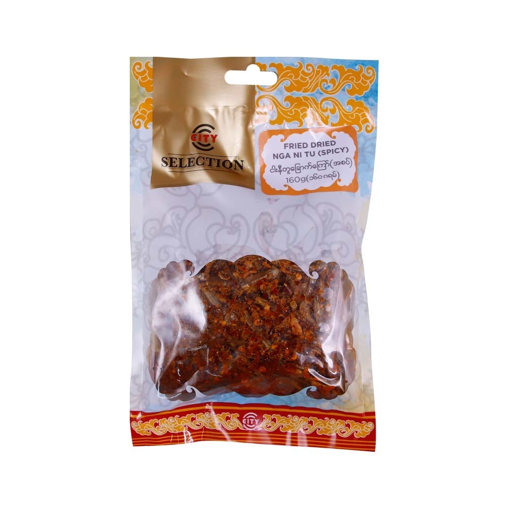 City Selection Fried Dried Nga Ni Tu Spicy 160G