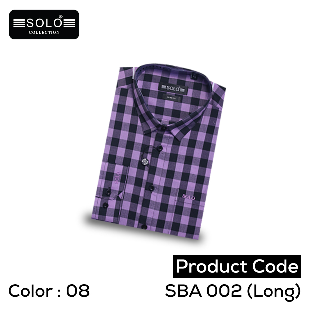SOLO COLLLECTION SBA 002 (Long) Slim Fit Shirt Large 08