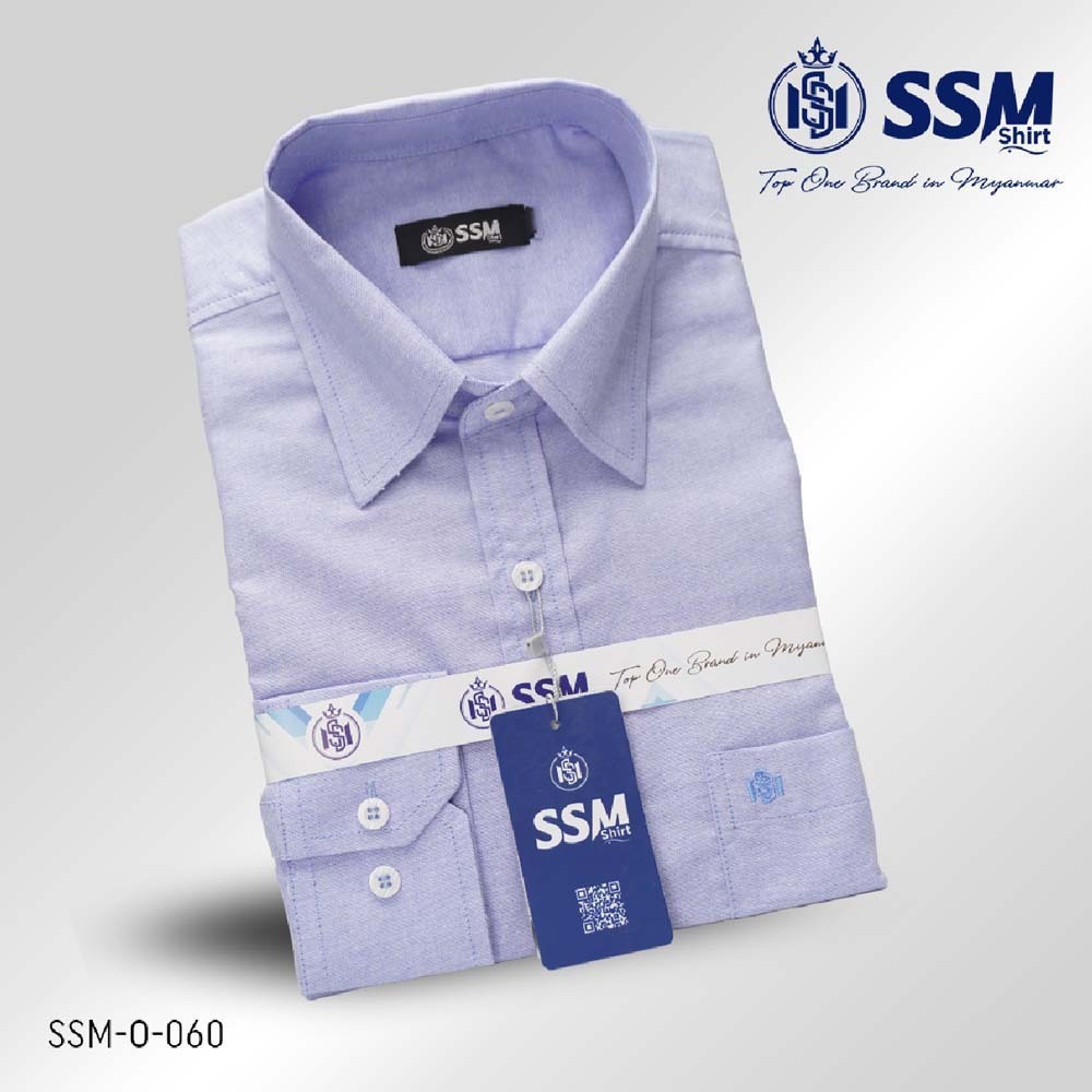 Oxford Shirt Long Sleeve 3XL (Purplish Blue) SSM-O-P-L-060