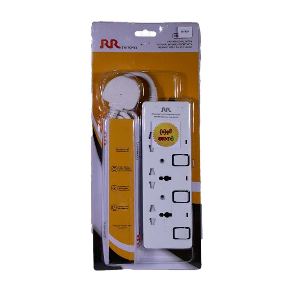 RR Extension Socket 3Way 3M EB3NSU1B