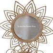 Rattan Mirror Lemon Yellow 1PC (Random Design)