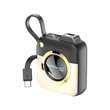Konfulon A42Q (10000mAh Fast Charging 22.5W Built-in Cable Power Bank) + Type-C Cable Black