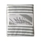 S&J Double Bed Sheet White Grey Tiny Stripe  SJ-01-43